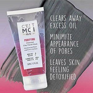 C'est Moi Purifying Charcoal Clay Facial Mask Purfiying Hypoallergenic 1.7 Fl Oz